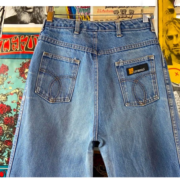 Vintage 70s Retro High Waist Body Lingo Militaires Mom Jeans - Picture 3 of 7